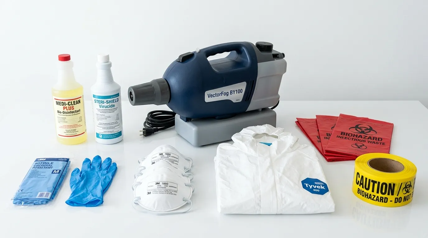 Professional biohazard remediation crew working in Pelham Manor