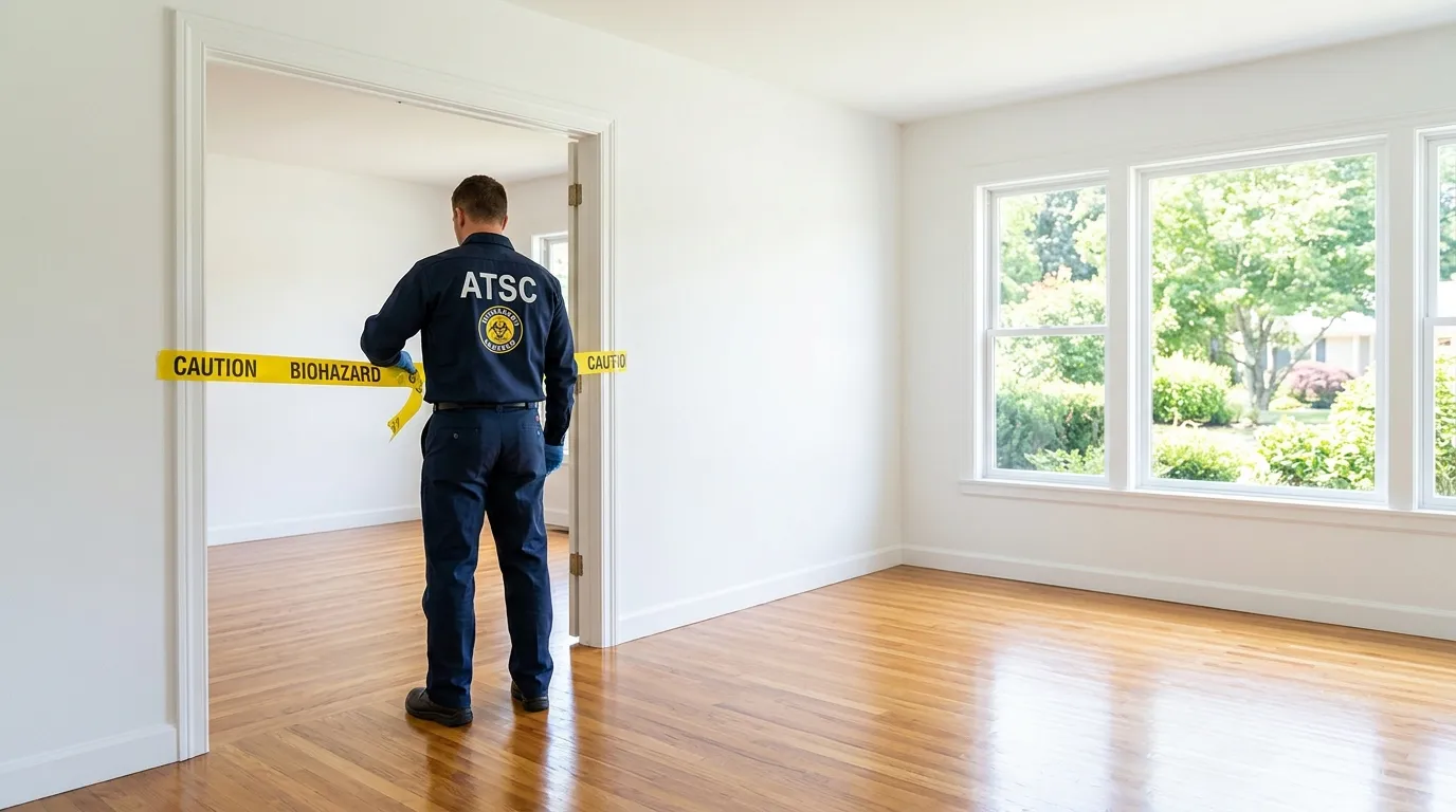 Certified biohazard cleanup crew performing Trauma Scene Cleanup in Pelham Manor